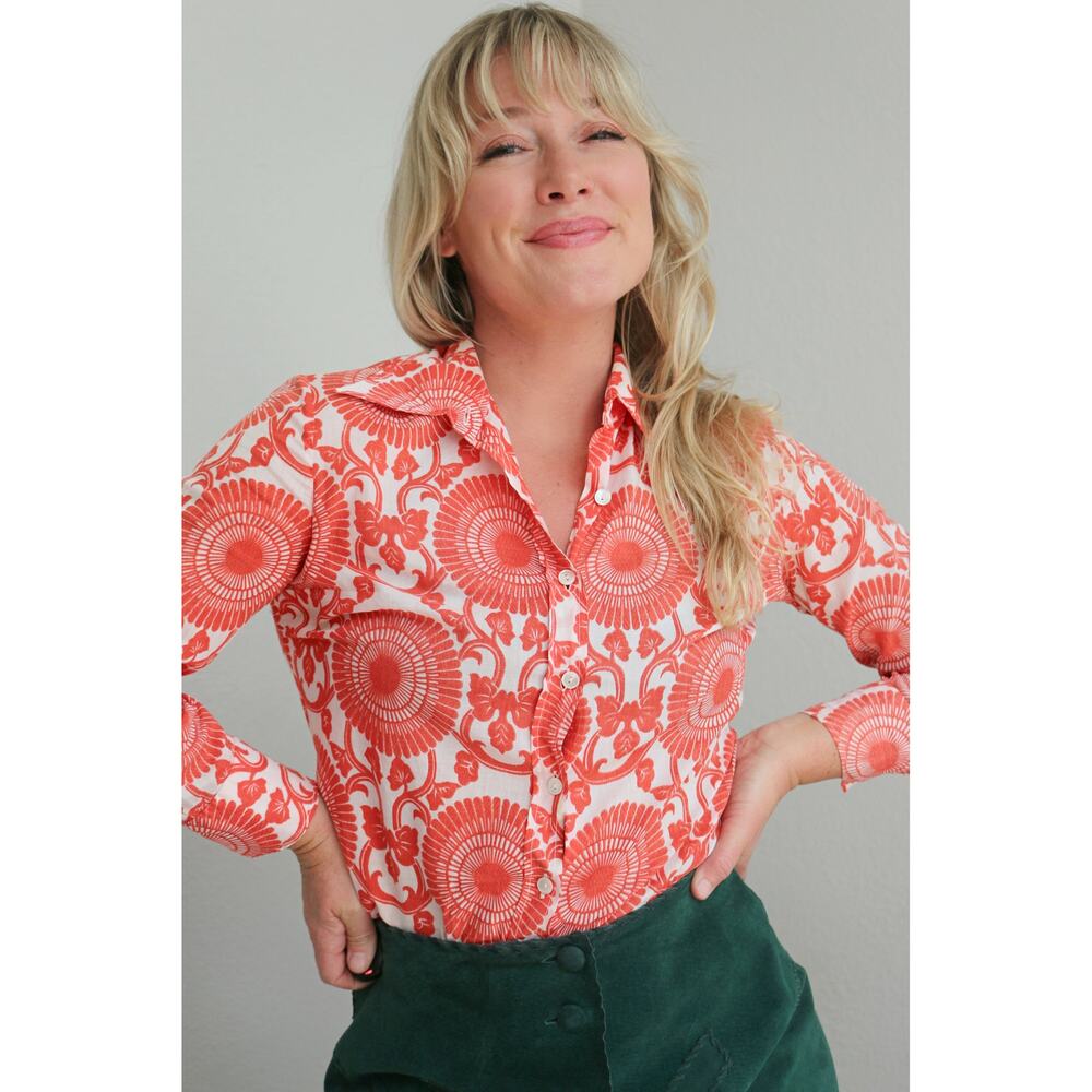 1970's Vintage Queiller West Germany Blouse ~ Women's XXS to XS ~ Lord & Taylor